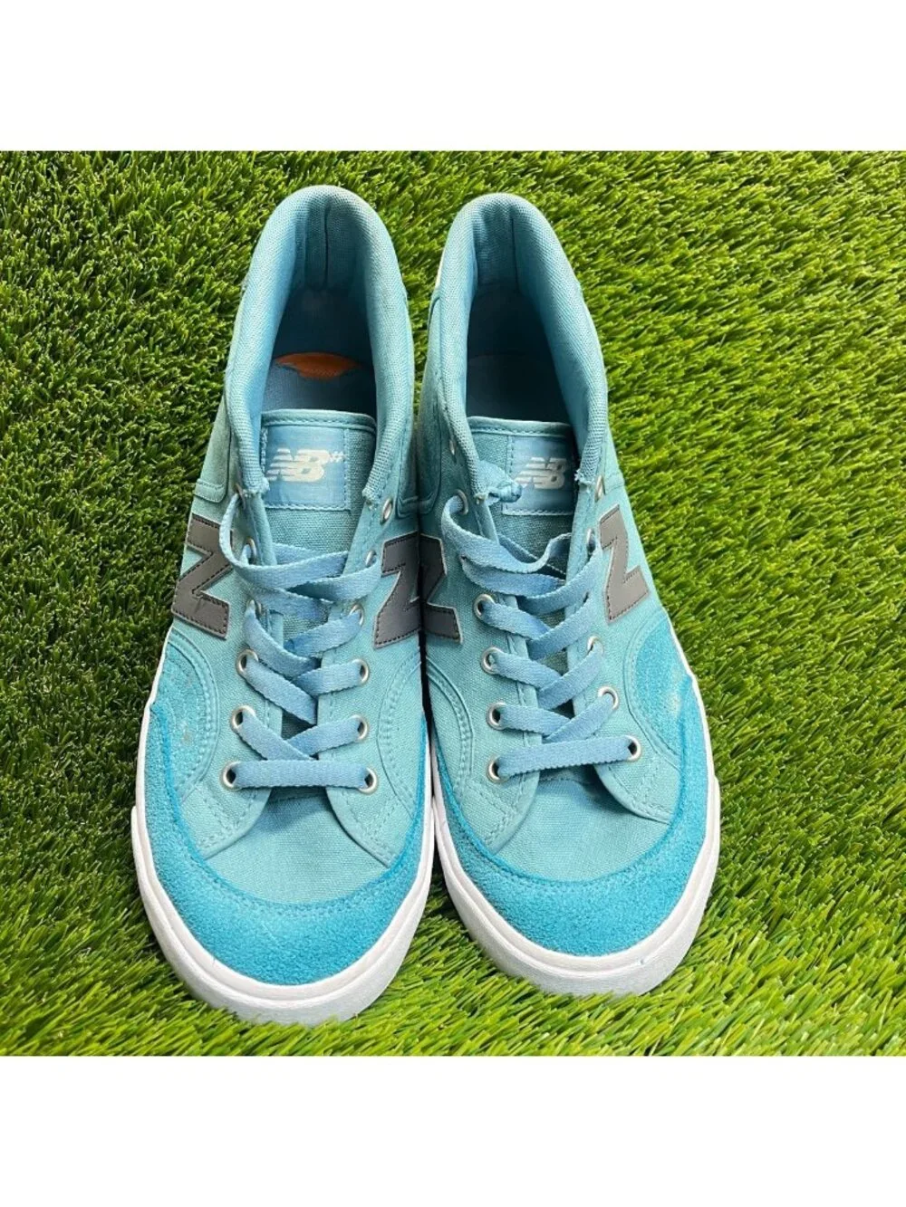 New Balance Numeric Pro Court 213 Mens Size 9 Blue White Athletic Shoes Sneakers